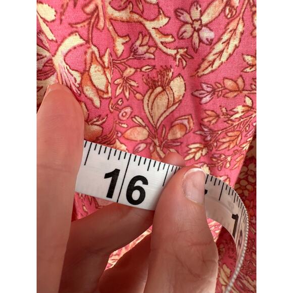 J Crew Top Women XS Pink Floral Cottage Square Neck Flowy Boho Comfy Lightweight - Picture 7 of 7